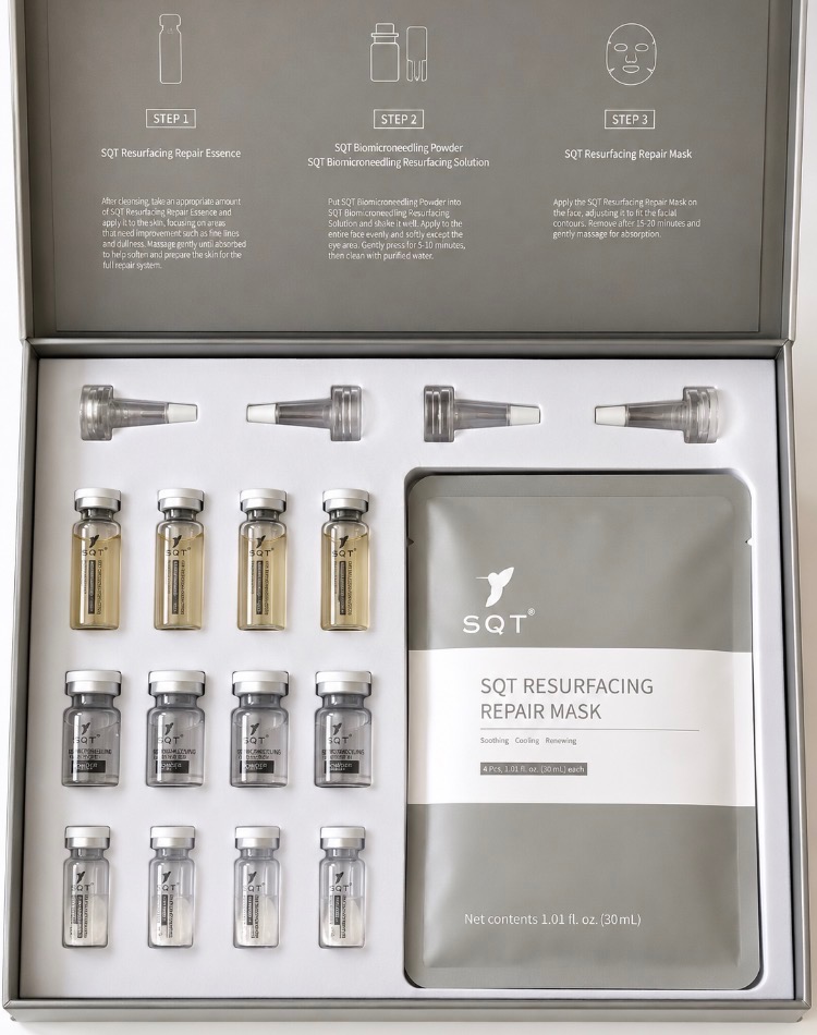 SQT Bio Microneedling professional treatment kit used at Vershashi Beauty Lounge